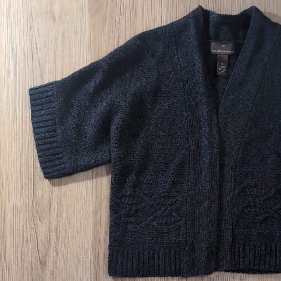 Fenn Wright Manson Gray Cardigan Sweater Chunky Knit - Picture 3 of 7